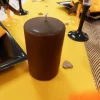Bougie Cylindrique Chocolat 10Cm