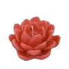 Bougie Déco Forme Lotus Rouge