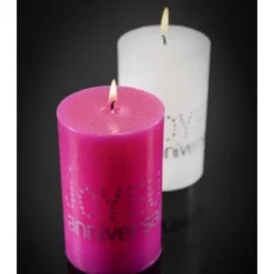 Bougie Joyeux Anniversaire Blanc