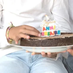 Bougie Joyeux Anniversaire Multicolore 8 Cm