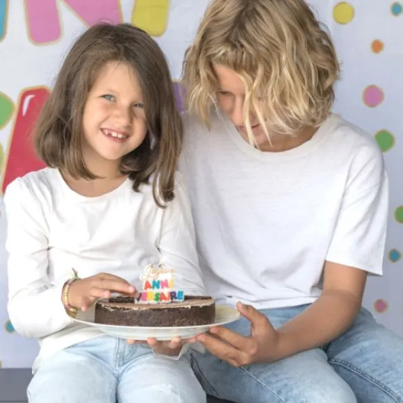 Bougie Joyeux Anniversaire Multicolore 8 Cm