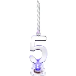 Bougie Led Anniversaire Chiffre 5