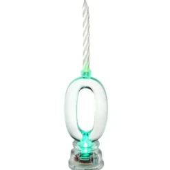 Bougie Led Anniversaire Chiffre 0