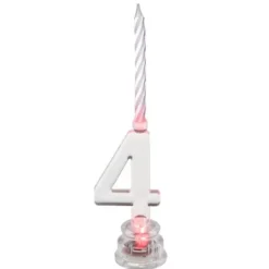 Bougie Led Anniversaire Chiffre 4