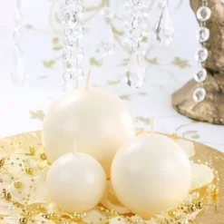 Bougie Mariage Boule Ivoire 6Cm