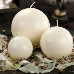 Bougie Mariage Boule Ivoire 6Cm
