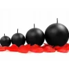 Bougie Mariage Boule Noire 6Cm X 10 Pi Ces