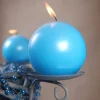 Bougie Mariage Boule Turquoise 6Cm