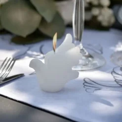 Bougie Mariage Colombe Blanche