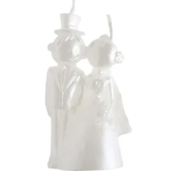 Bougie Mariage Mr Mrs Blanche