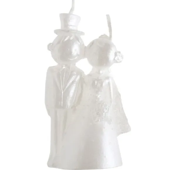 Bougie Mariage Mr Mrs Blanche