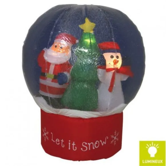 Boule De Neige Gonflable Lumineuse 120Cm