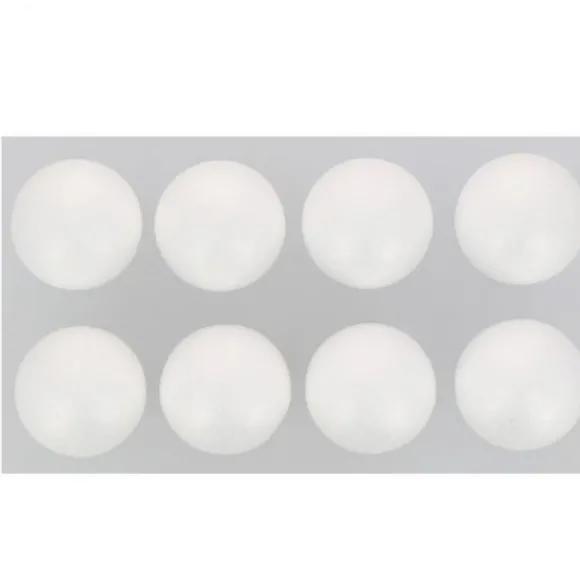 Boule De Noel Blanche 6 Cm X 8 Pi Ces