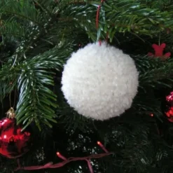 Boule De Noel En Neige Paillet 6Cm X 6 Pi Ces