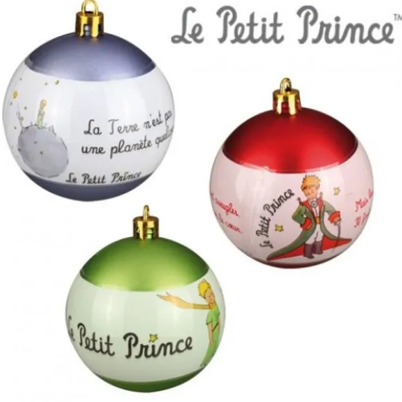 Boule De Noel Petit Prince X 3 Pi Ces