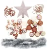 Boule De Noel Rose Gold En Kit X44 Pi Ces