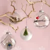 Boule De Noel Transparente A Remplir 6Cm X 4 Pi Ces