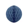 Boule En Papier Alveole Bleu Marine 30Cm