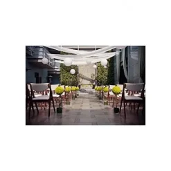 Boule En Papier Lampion Bleu Marine 50 Cm