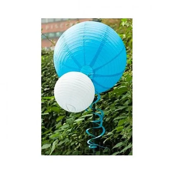 Boule En Papier Lampion Bleu Marine 50 Cm