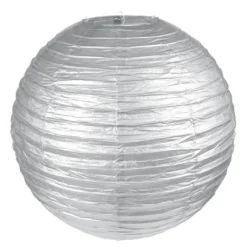 Boule En Papier Lampion M Tallis E Argent 30Cm X 2 Pi Ces