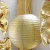 Boule En Papier Lampion M Tallis E Or 50 Cm