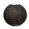 Boule En Papier Lampion Noire Dentell 35 Cm