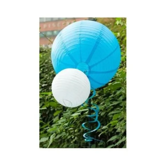 Boule En Papier Lampion Noire Dentell 35 Cm