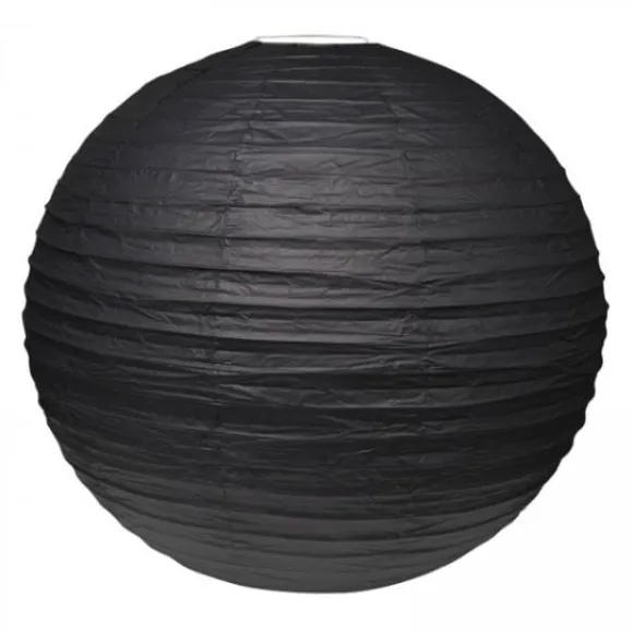 Boule En Papier Lampion Noir 50 Cm