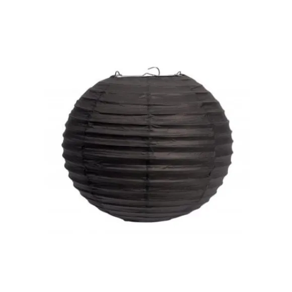 Boule En Papier Lampion Noir 30Cm X 2 Pi Ces