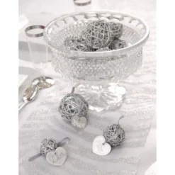 Boule En Rotin Noir X 10 Pi Ces