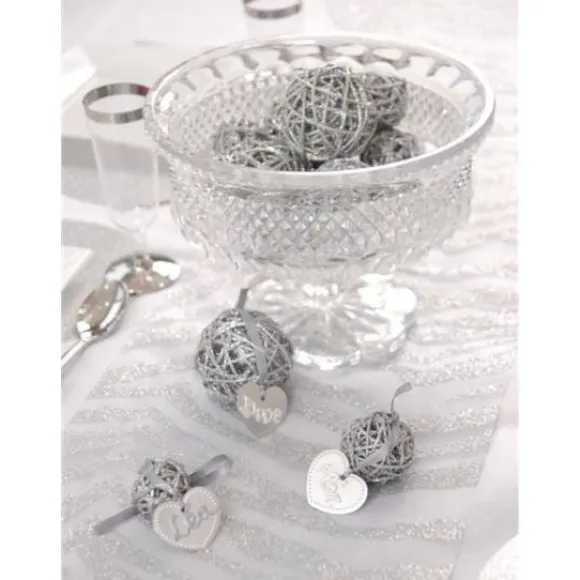 Boule En Rotin Noir X 10 Pi Ces