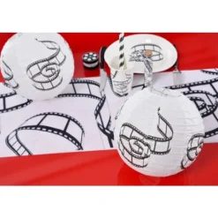 Boule Lanterne En Papier Cinema 20Cm X 2 Pi Ces