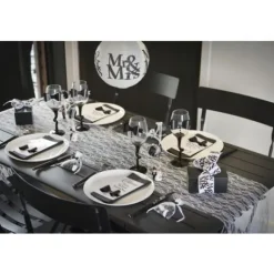 Boule Lanterne En Papier Mr Mrs 20Cm X 2 Pi Ces