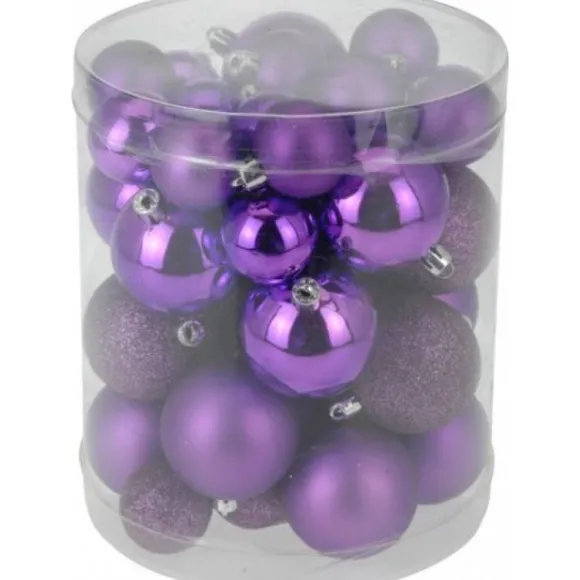 Boules De Noel Violet X40