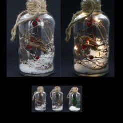 Bouteille De Noel Lumineuse Led Déco