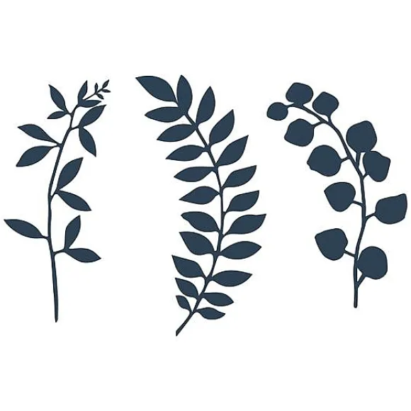 Branche Décorative Bleu Marine X 9 Pi Ces