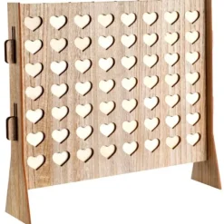 Cadre Mariage Voeux Puissance 4 Avec 56 Ronds En Bois