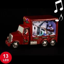 Camion Du P Re Noel Anim 13 Led Musical