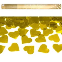 Canon Confettis Coeur Or 60 Cm