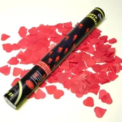 Canon Confettis Coeur Rouge 80 Cm