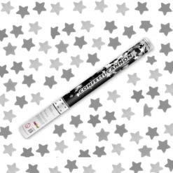 Canon Confettis Etoile Argent 60 Cm