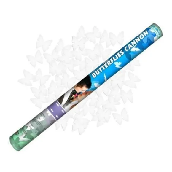 Canon Confettis Mariage Papillon 60Cm
