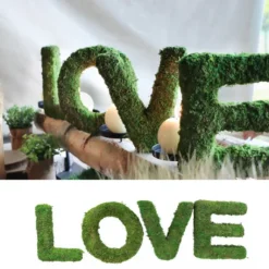 Centre De Table 4 Lettres Love En Mousse Verte 20Cm