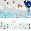 Centre De Table Baby Shower Blanc En Bois