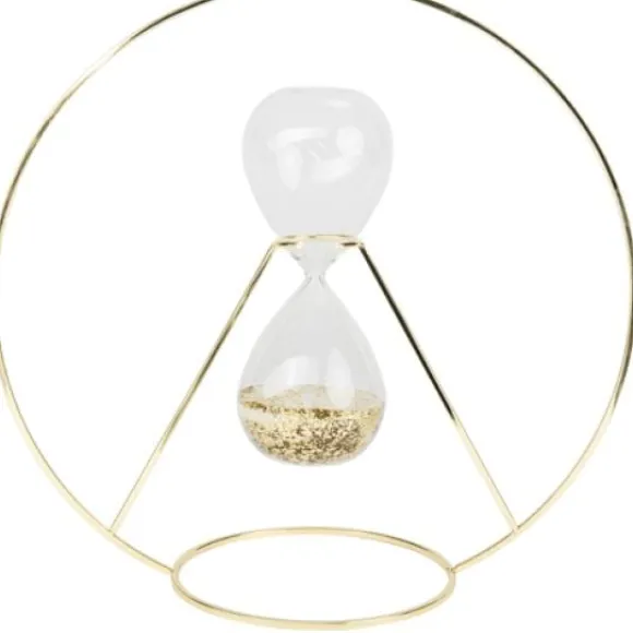 Centre De Table Cercle Sablier En Verre