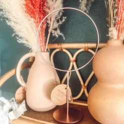 Centre De Table Cercle Sur Pied Rose Gold