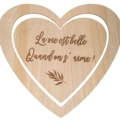 Centre De Table Double Coeur La Vie Est Belle