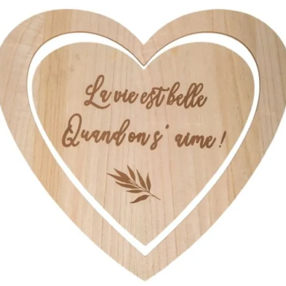 Centre De Table Double Coeur La Vie Est Belle