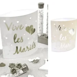 Centre De Table Led Vive Les Mari S Argent